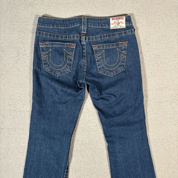 True Religion Johnny Jeans Women’s Size 29 Fit 32x31 Low Rise Straight Leg Jeans - Picture 11 of 14